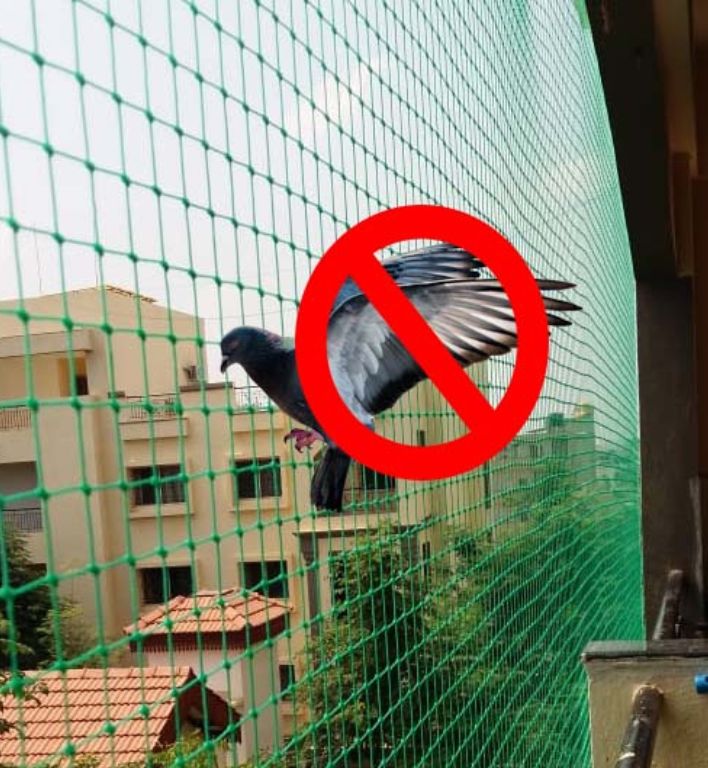 Pigeon Nets Installation in Bangalore | Call us 7892096725 for price. Pigeon Safety Nets for Balconies in Banashankari.